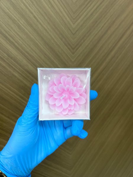 شمعة وردة جوري